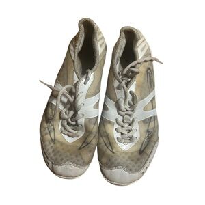 NFINITY Beige White Athletic Cheer Shoes